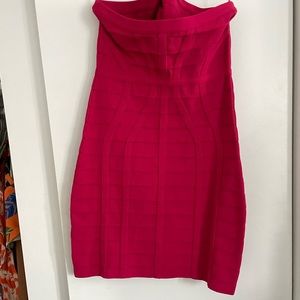 Hot pink NBD bandage dress